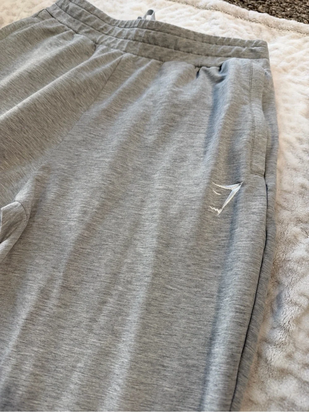 Gymshark Men’s Critical 2.0 Athletic Joggers in Light Grey Marl | Size M